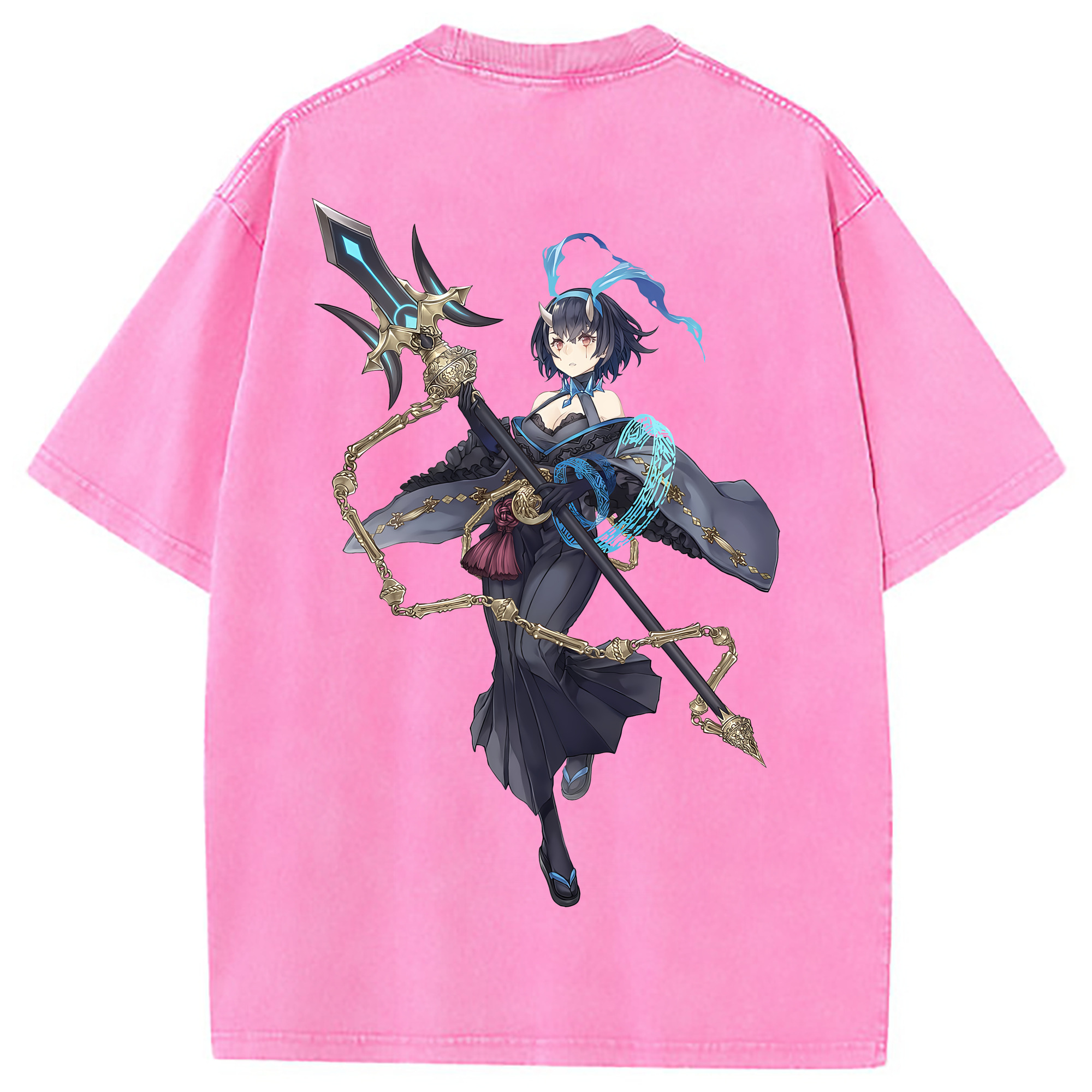 （画像用） 転スラ Regarding Reincarnated to Slime 綿100% ヴィンテージ風 半袖Tシャツ（背面プリント）
